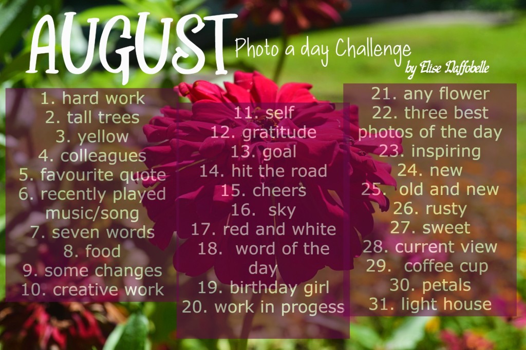 August Photo A Day Challenge